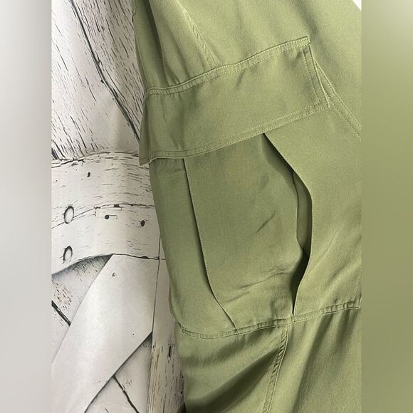 Theory Relaxed Fit Pull-On Pants Cargo Pockets L - Picture 5 of 6